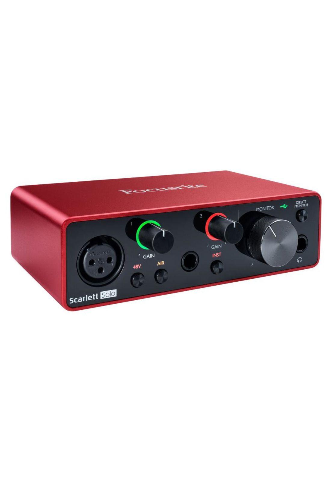 SCARLETT SOLO (3RA GEN) RD INTERFAZ AUDIO-0