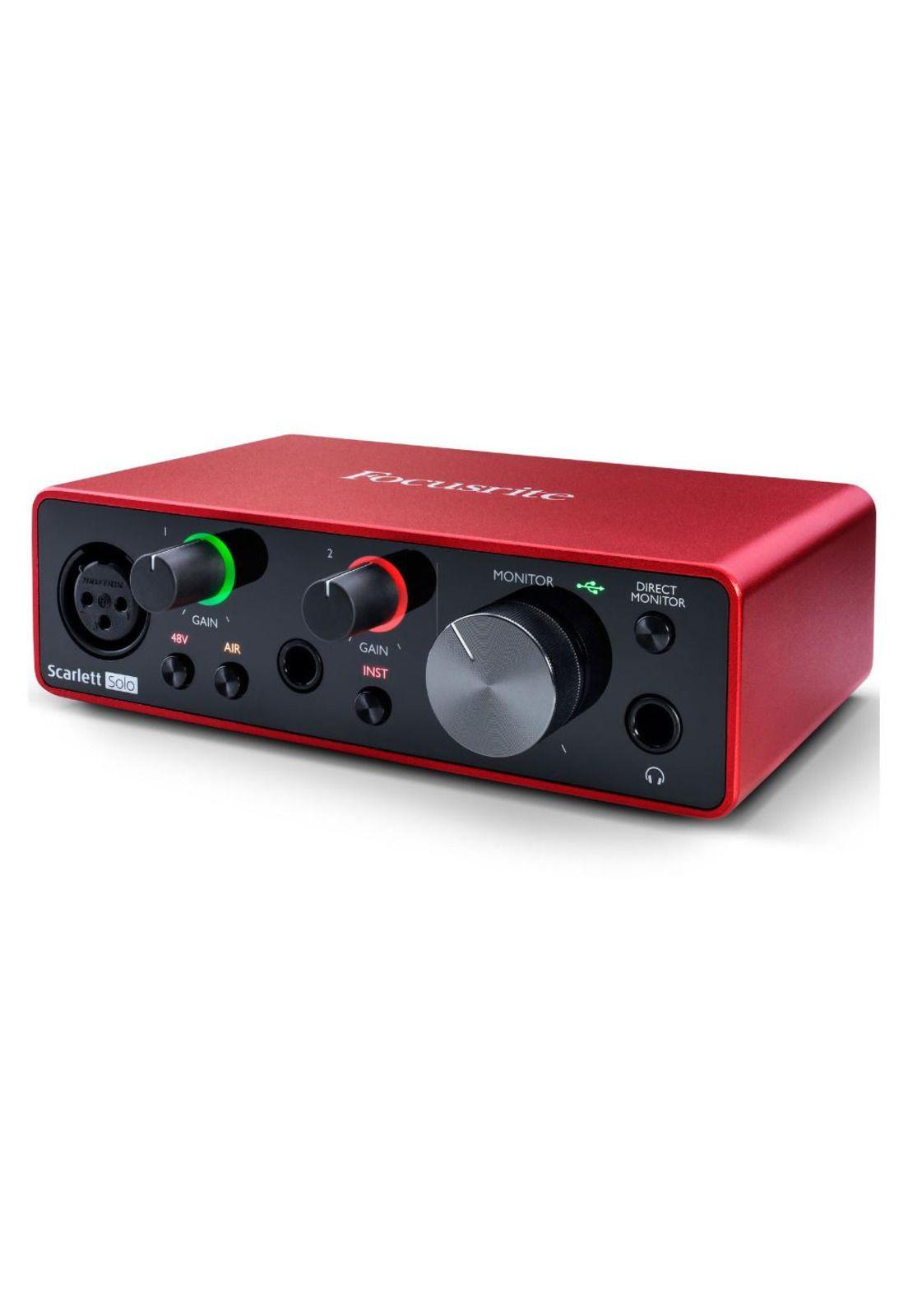 SCARLETT SOLO (3RA GEN) RD INTERFAZ AUDIO-1
