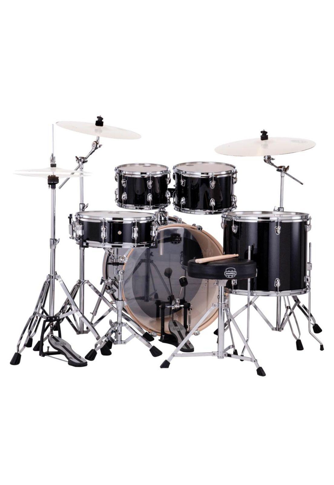 Batería acústica Mapex Serie Venus VE5295FTVH - Black Galaxy Sparkle-2