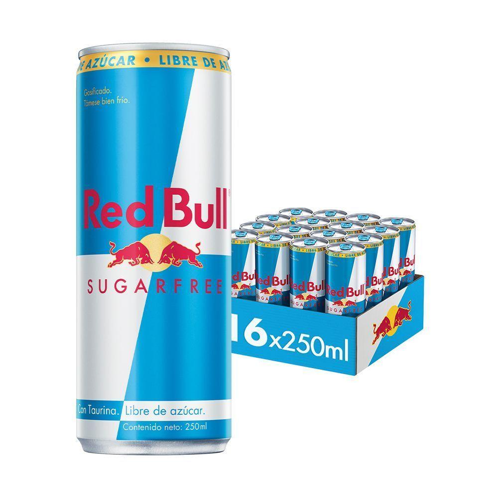Red Bull Bebida Energética Pack 16 Latas Sin Azúcar 250Ml-0