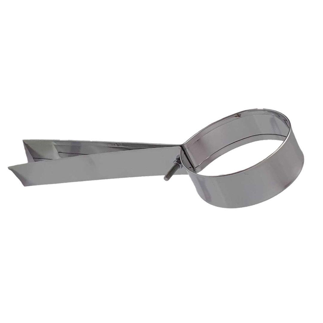 Abrazadera Para Cañón De 80 Mm (3 1/4) Inox / Bekon-0