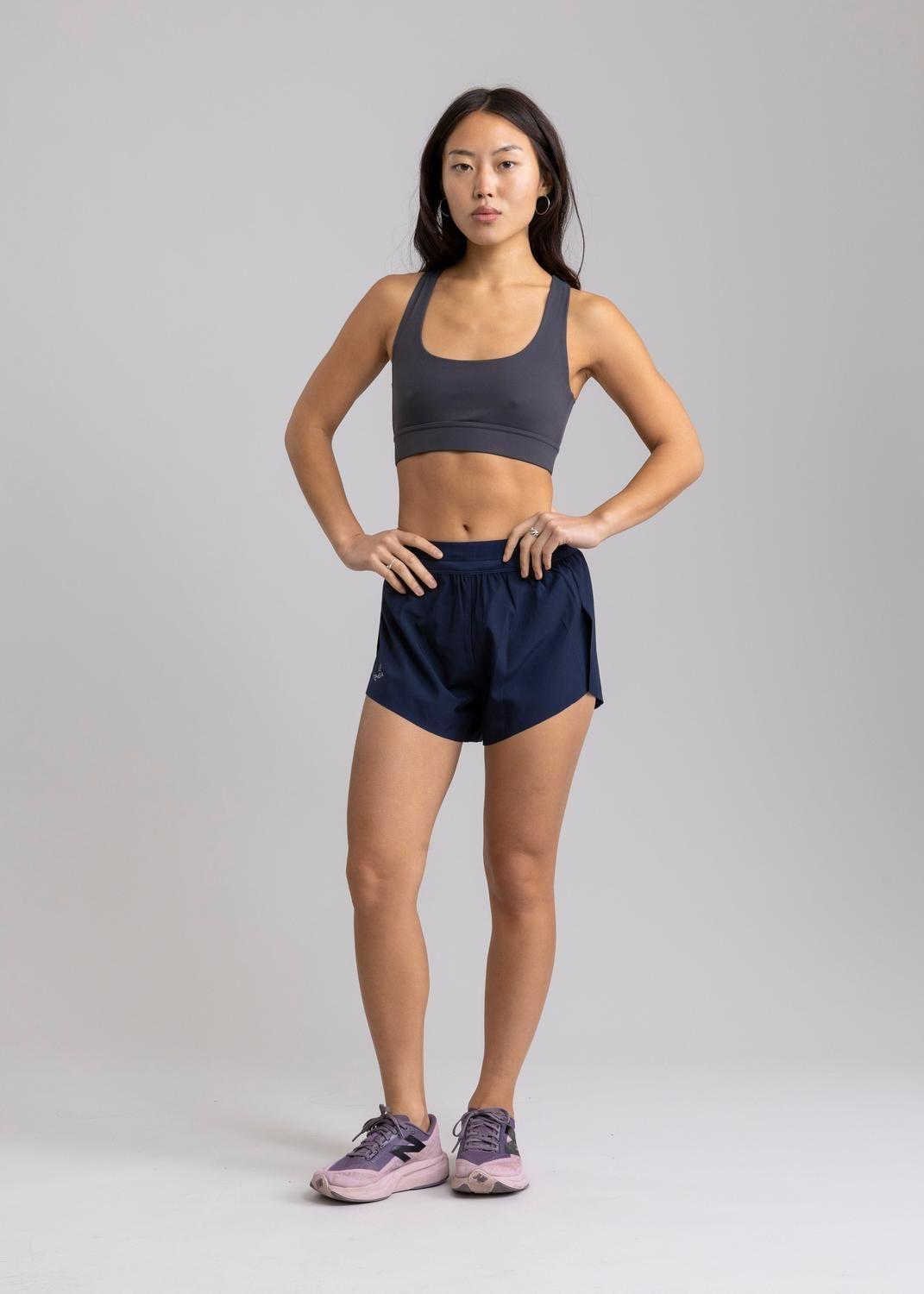 Short de Running Salus Dark Blue con Calzón Interno Incorporado-0