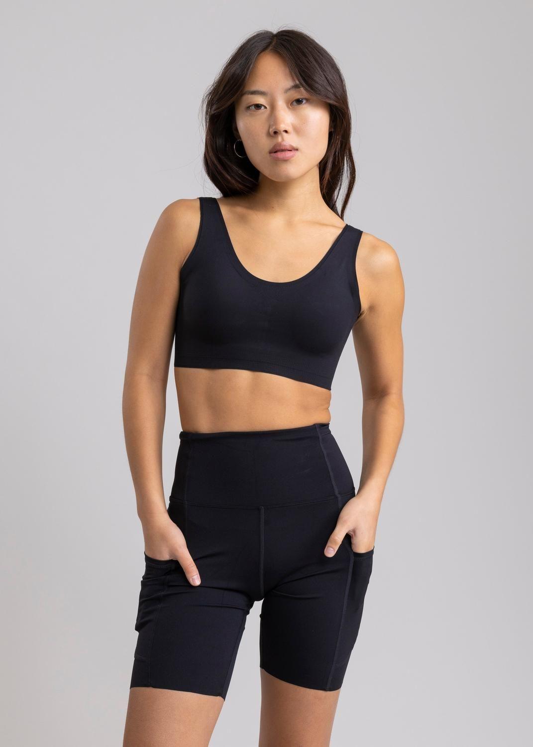 Legging Running Unfinished Rhea Black con 7 Bolsillos-0
