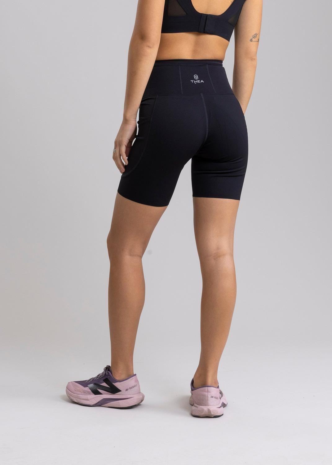 Legging Running Unfinished Rhea Black con 7 Bolsillos-3
