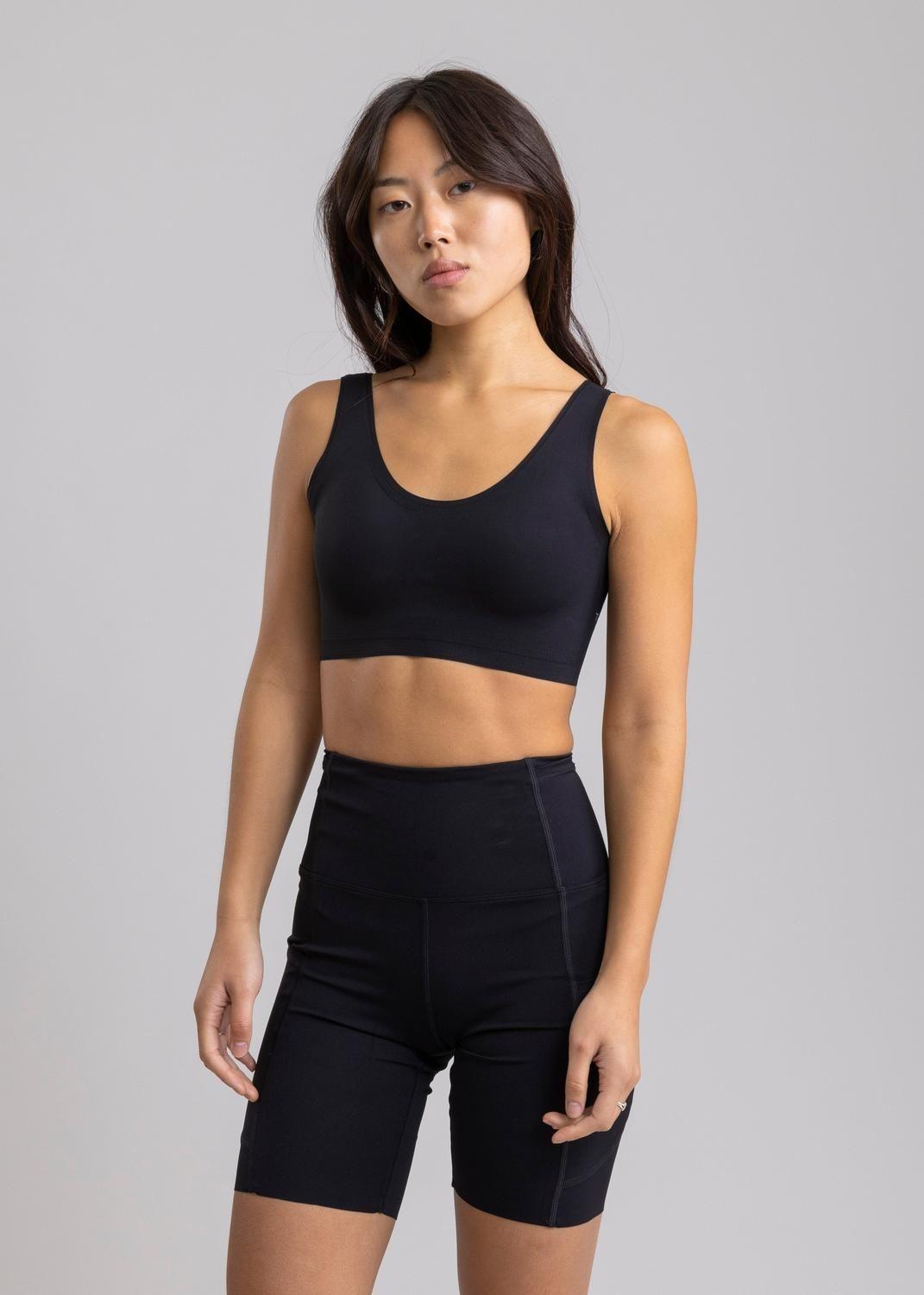 Legging Running Unfinished Rhea Black con 7 Bolsillos-4