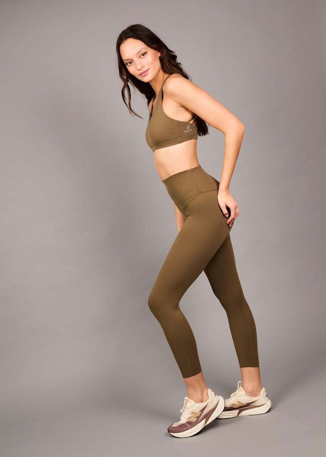 Legging Running Unfinished Luna Warm Taupe-0