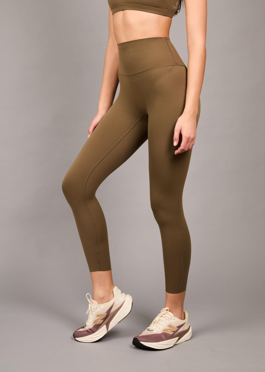 Legging Running Unfinished Luna Warm Taupe-3