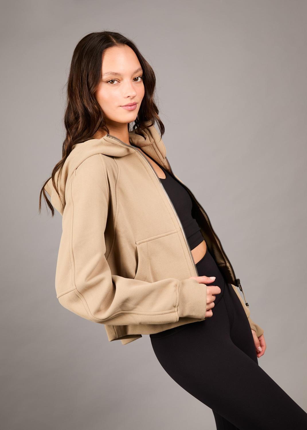 Polerón Kishar Khaki con Capucha-3
