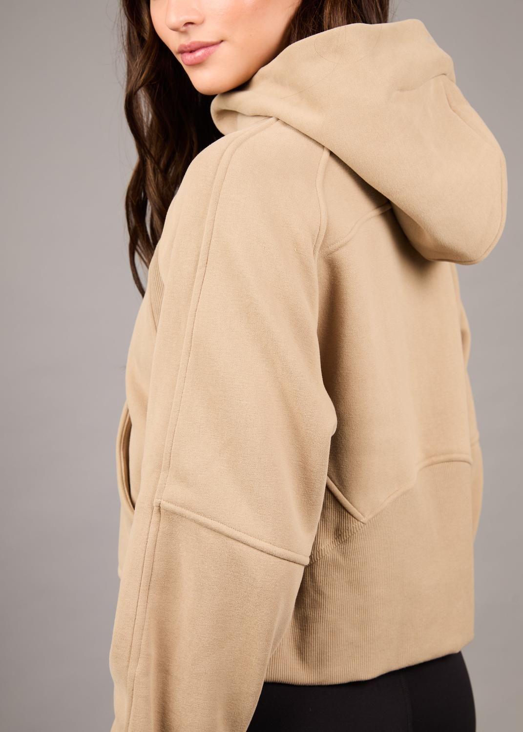 Polerón Kishar Khaki con Capucha-8