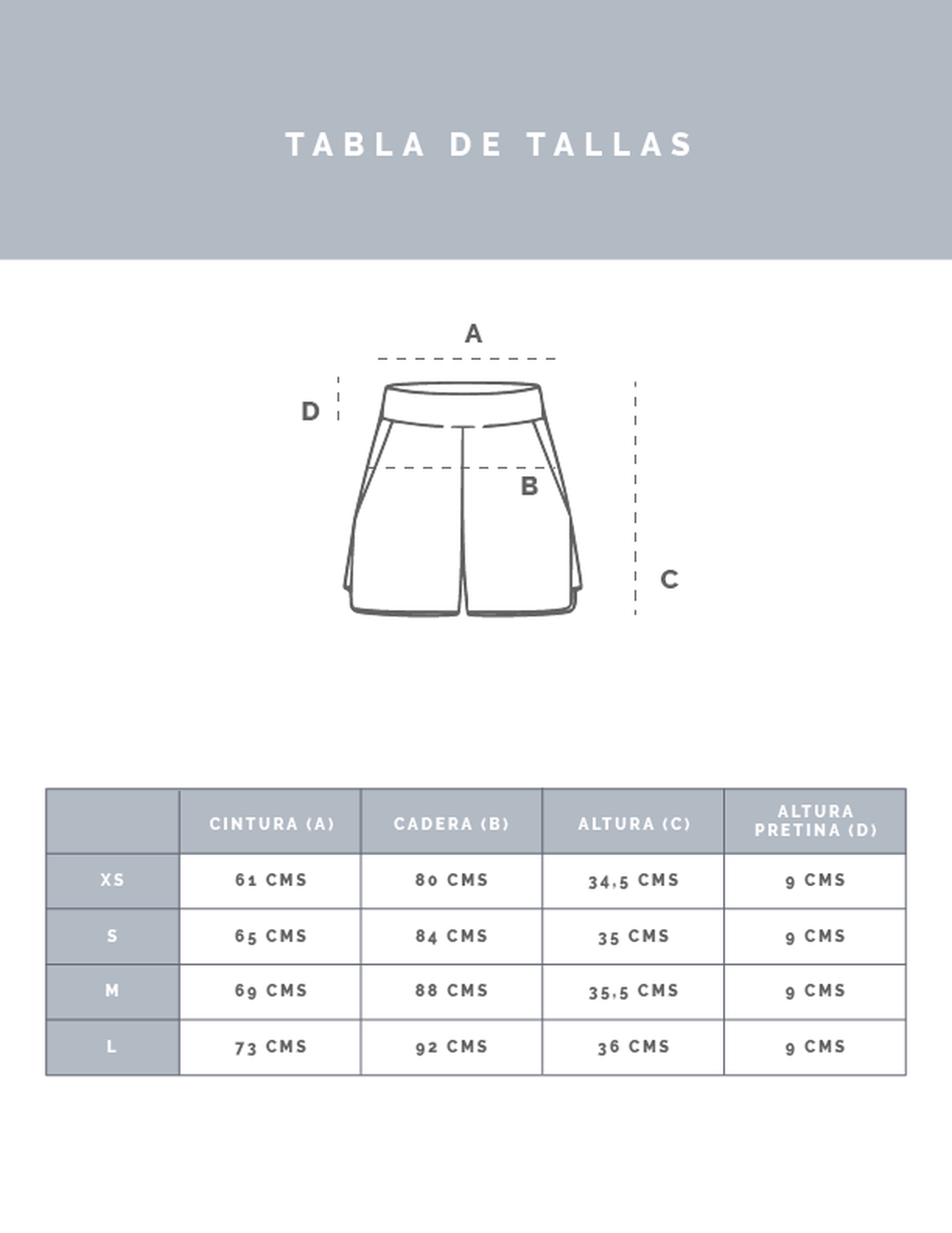 Short Con Pretina Aerius Light Grey-7