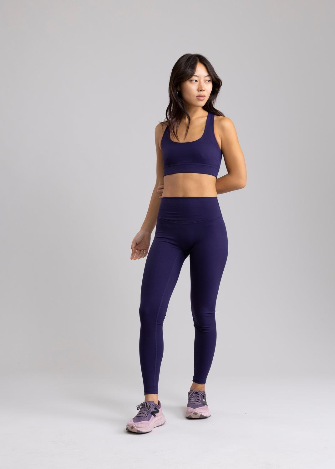 Legging Largo 7/8 Sin Costura Frontal Pax Mardi Purple-5
