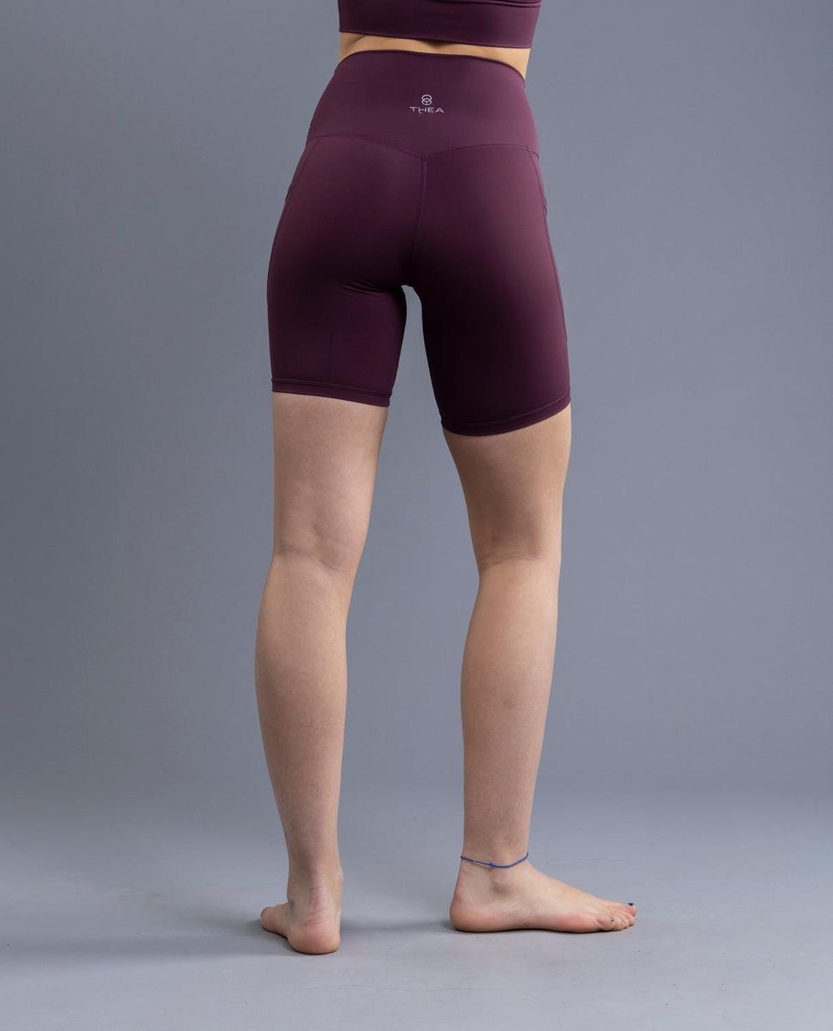 Legging Cortas Bolsillos Laterales Ambar Grape-3