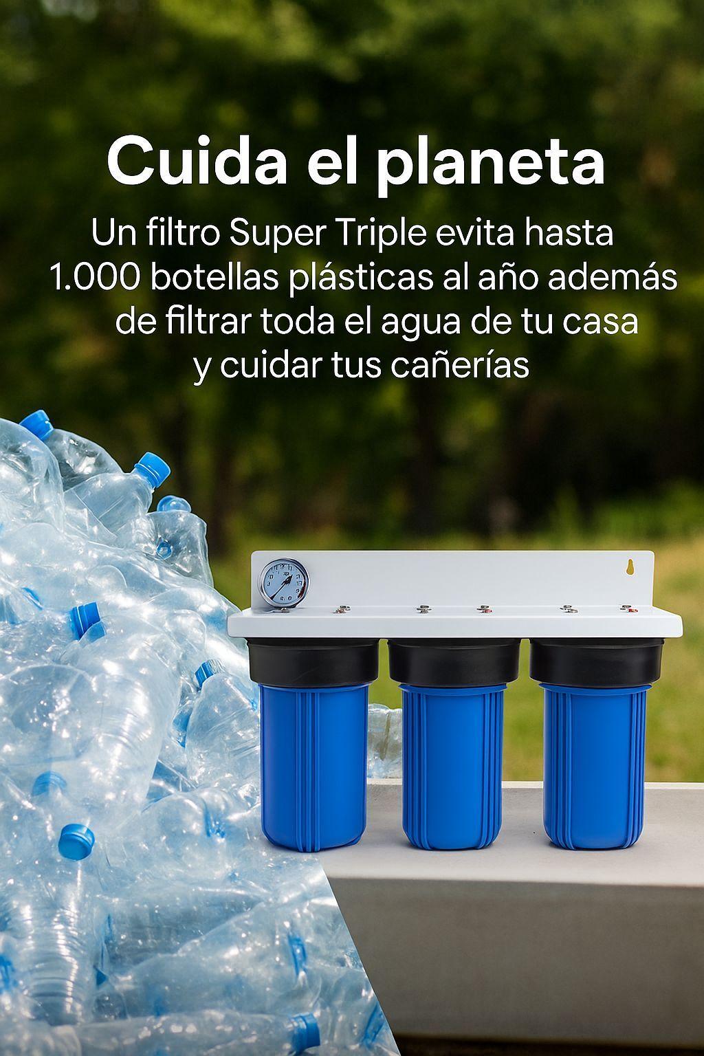 Filtro De Agua Triple Para Casa o Parcela 10 x 4.5-4