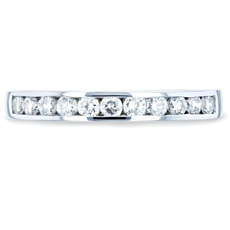 ANILLO DE COMPROMISO BOOMZAIR ESTILO MEDIO CINTILLO CON MOISSANITAS 0.40 CT D VVS1-0