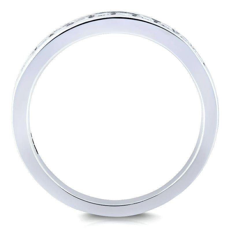 ANILLO DE COMPROMISO BOOMZAIR ESTILO MEDIO CINTILLO CON MOISSANITAS 0.40 CT D VVS1-3