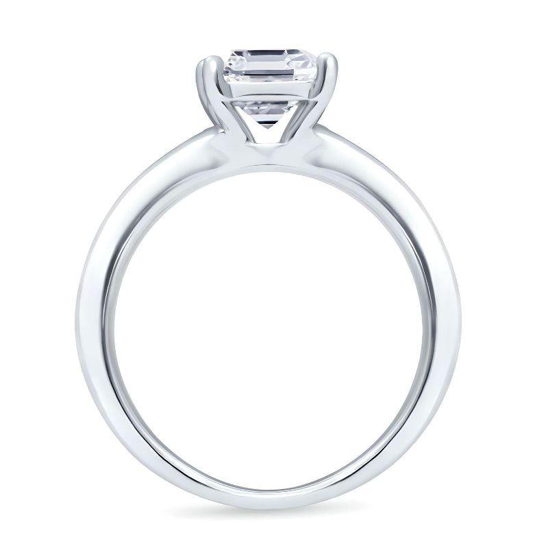 ANILLO DE COMPROMISO BOOMZAIR CORTE PRINCESA CON MOISSANITAS 1.2 CT + 0.03 CT VVS1 D-2