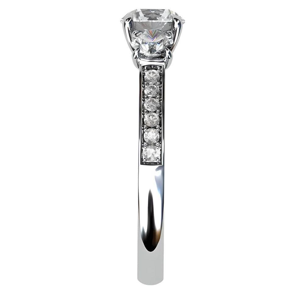 ANILLO DE COMPROMISO BOOMZAIR "GRAMERCY" CON MOISSANITAS DE 2.0 CT EN PLATA LEY RODINADA-2