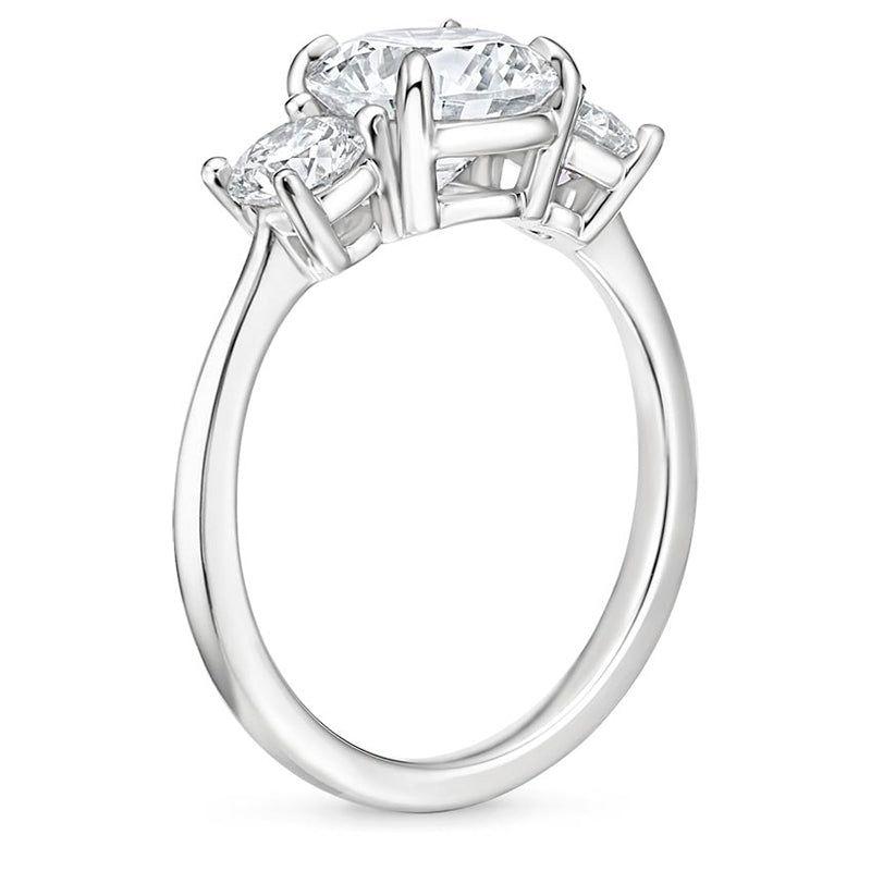 ANILLO DE COMPROMISO BOOMZAIR TRES PIEDRAS 1 CT + 2X 0.5 CT MOISSANITAS VVS1 D-1