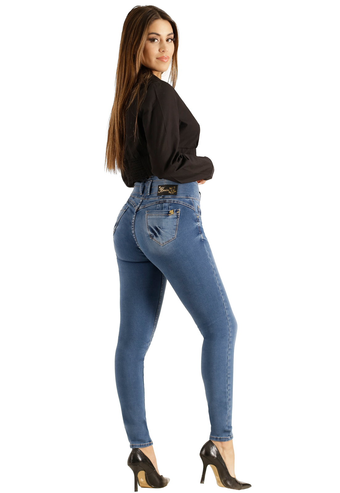 Jeans Bonita Paris Azul Mujer -1