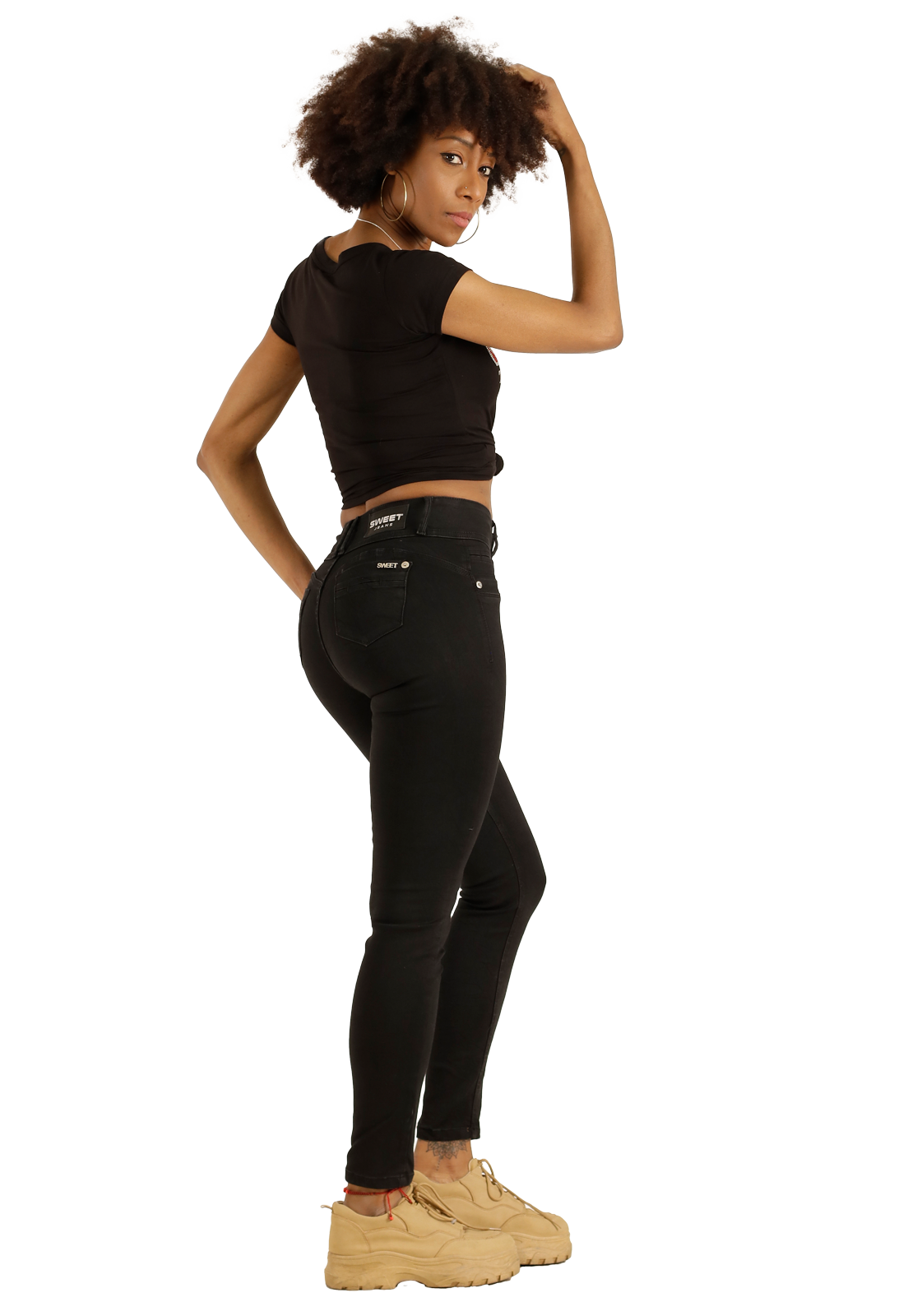 Jeans Sweet Zulia Black Mujer -1