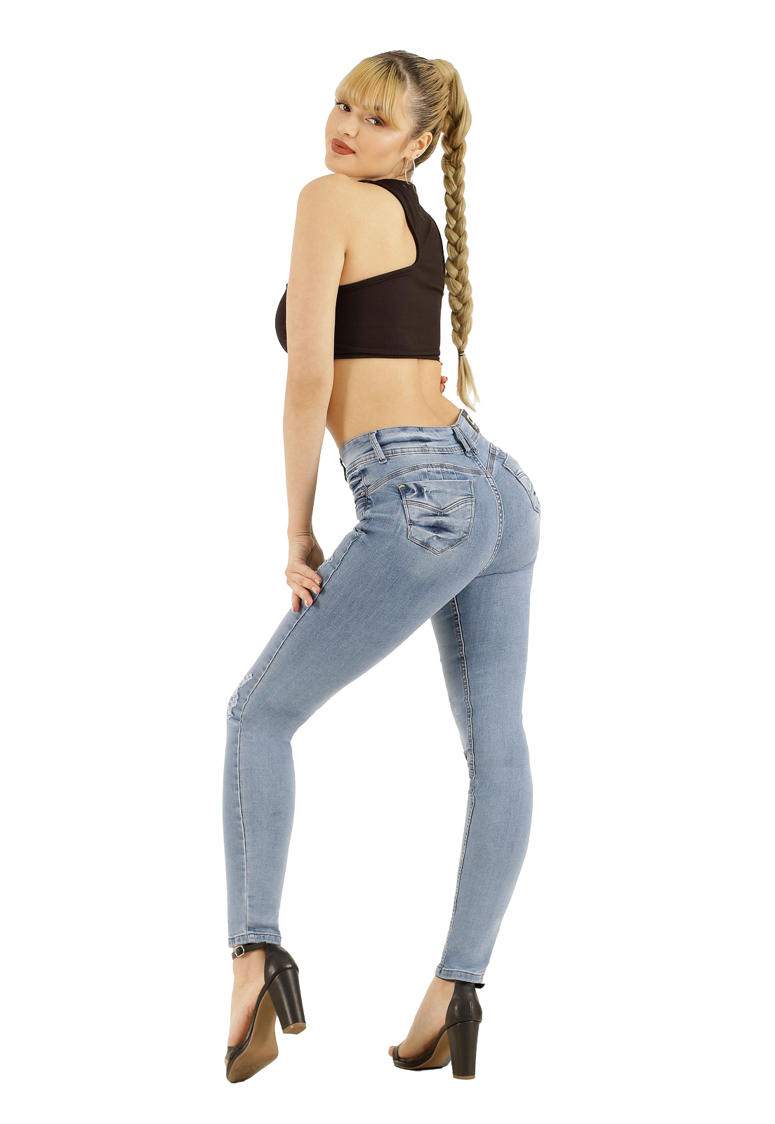 Jeans One World Jennifer Boton Mujer -1