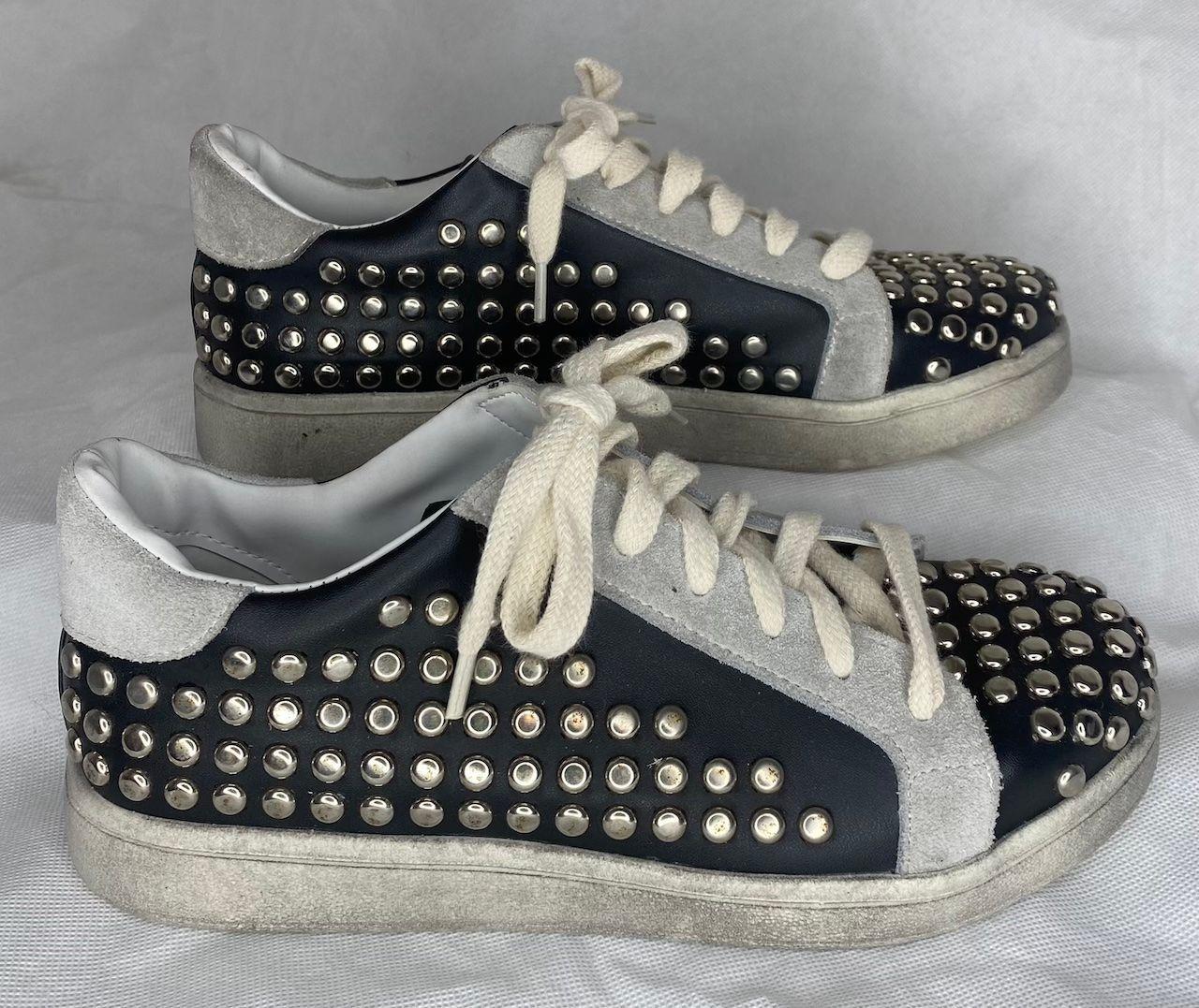 Zapatilla Urbana Muje Con Tachas Cuero Argentino Roxy Negro-0