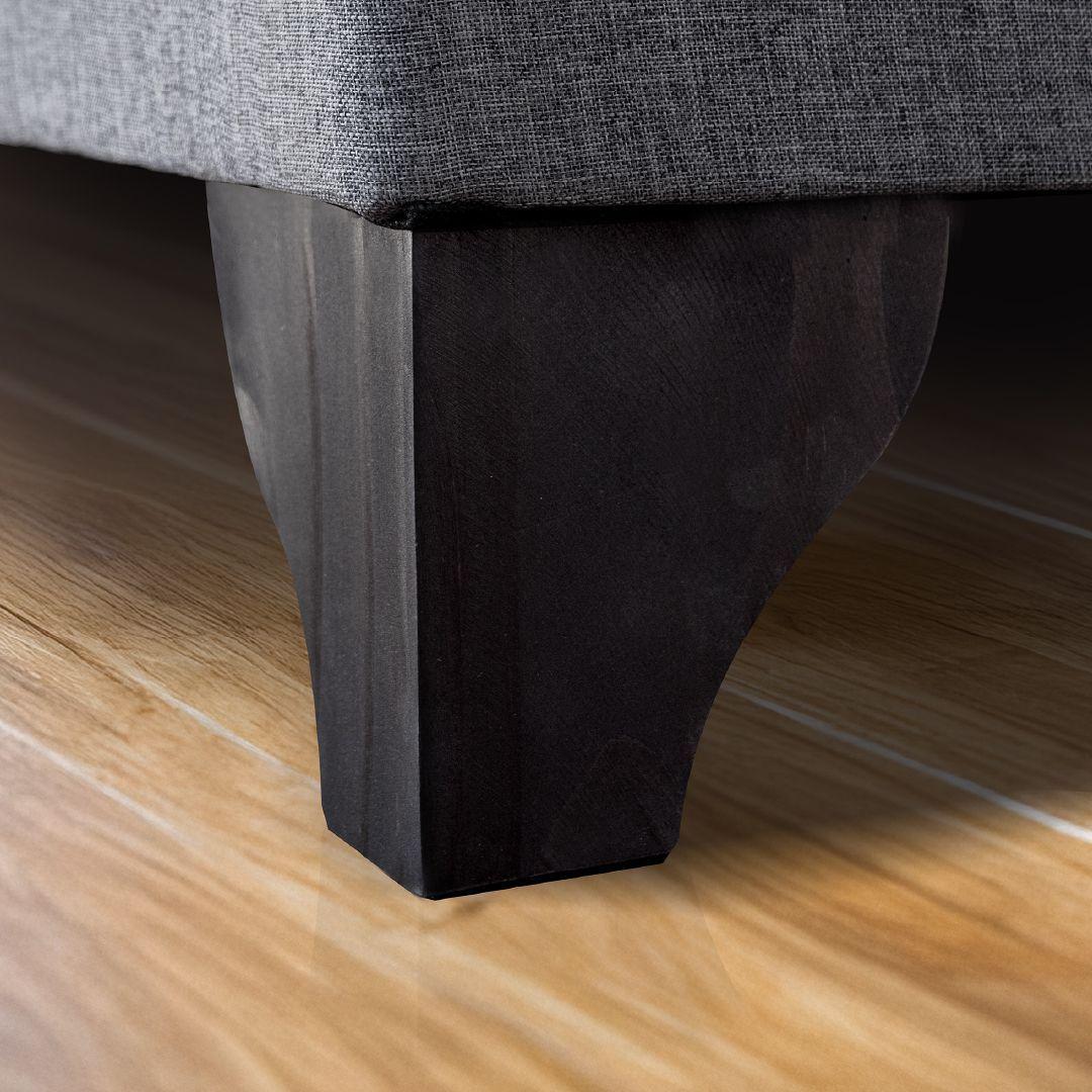 Cama Baúl 2 plazas Athenas apertura horizontal negro-5