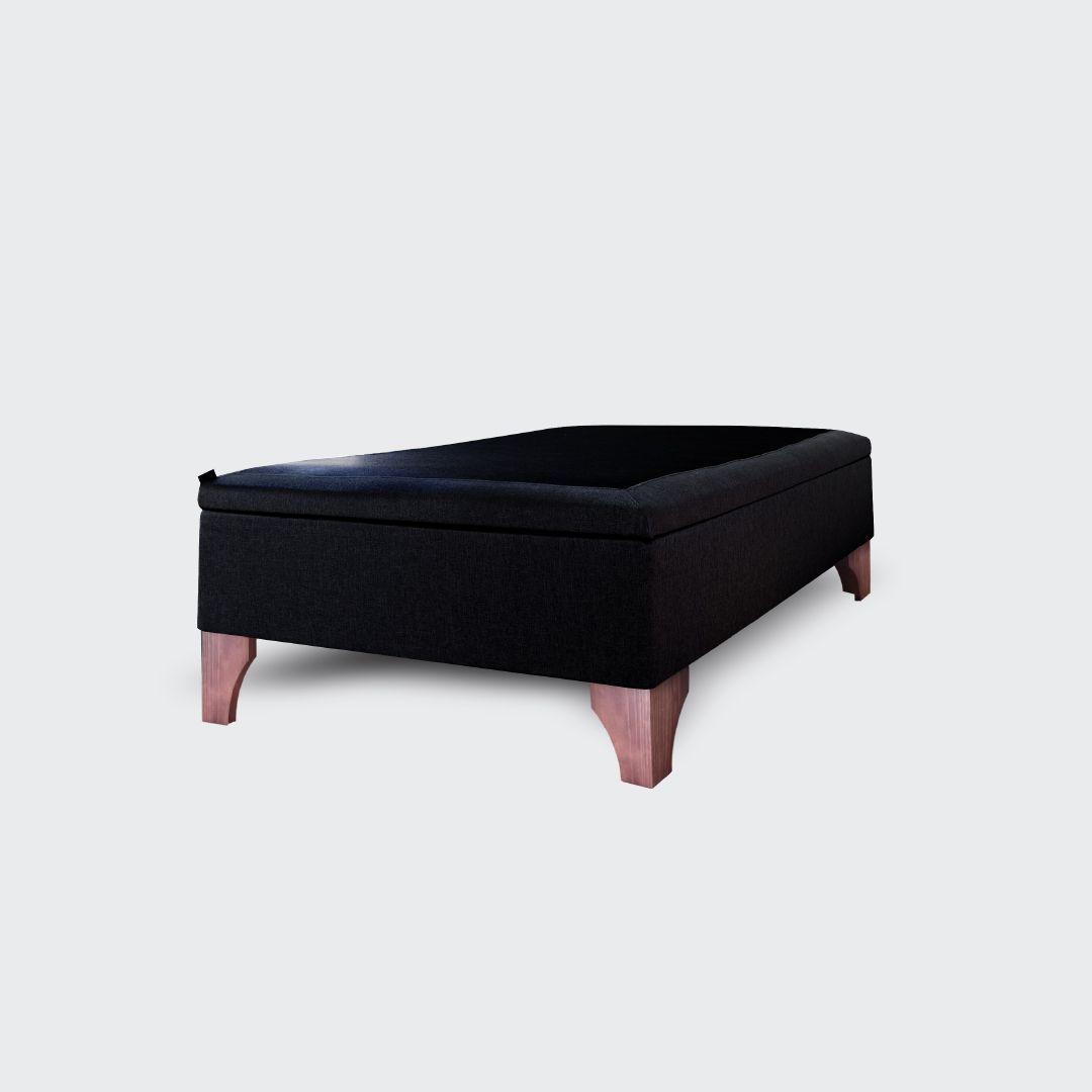 Base baúl 1,5 plazas europea apertura horizontal 105x190 negro-2