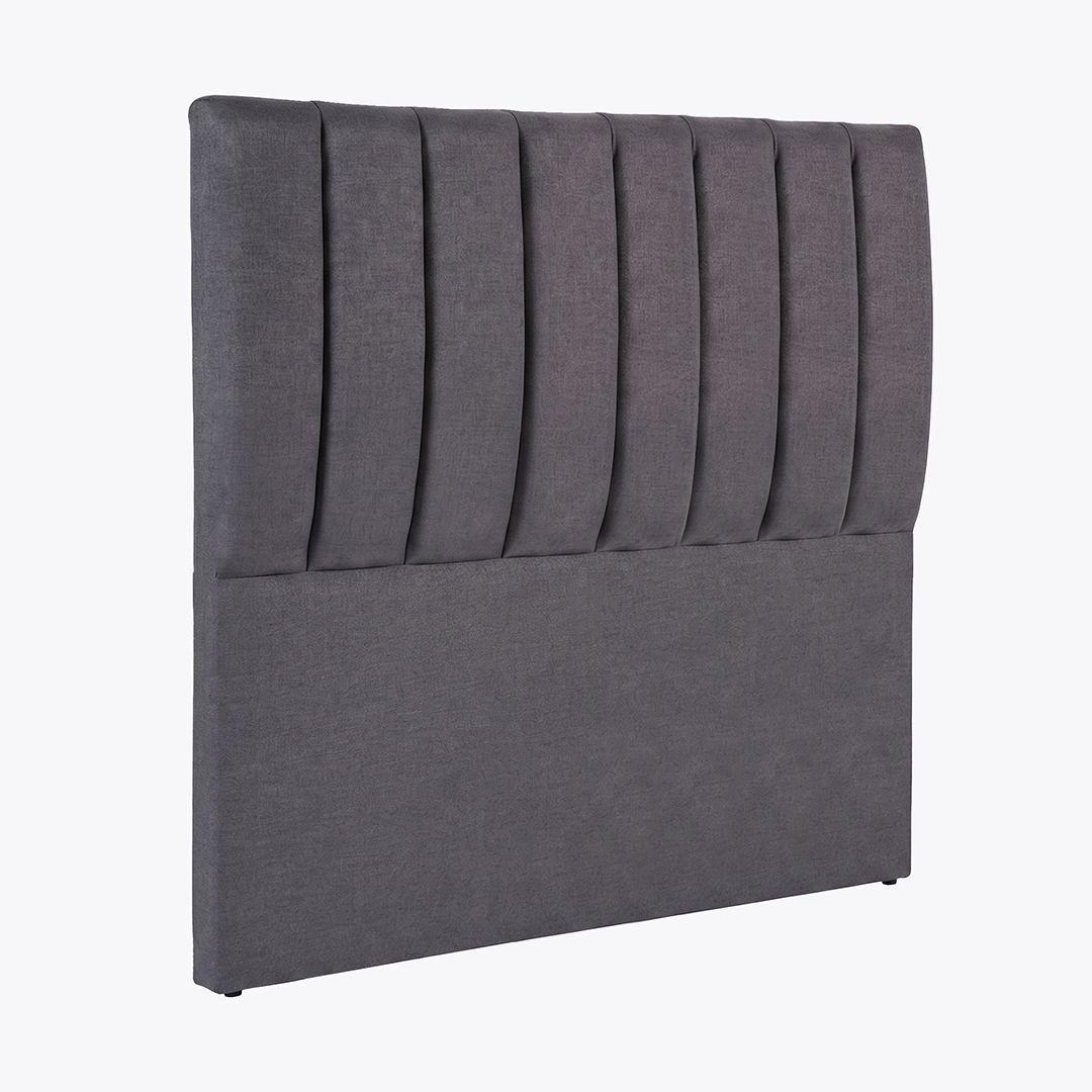 Respaldo de cama 2 plazas Tubular Gris-2