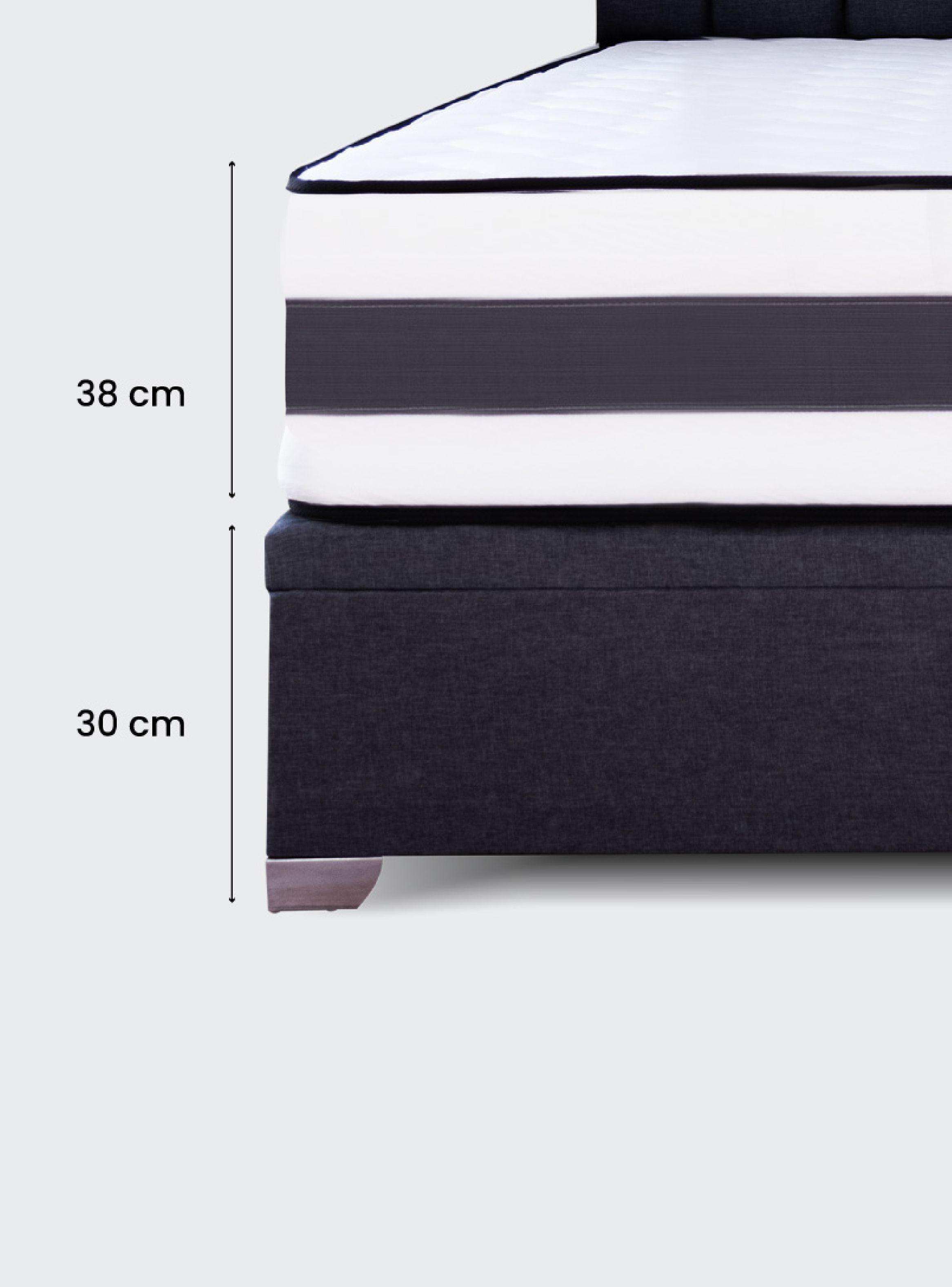 Cama baúl 2 plazas Colosal con respaldo tubular-5