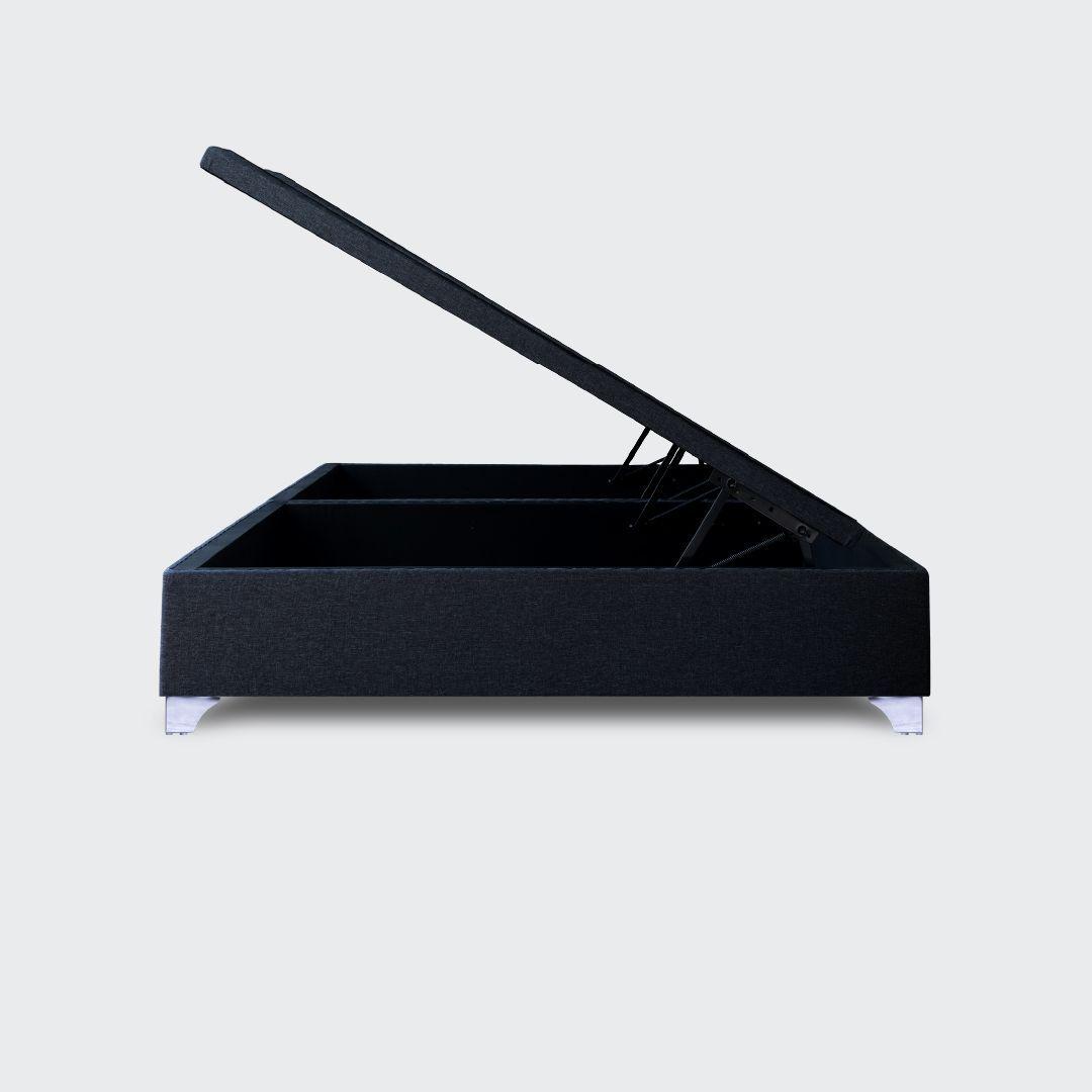 Base Baúl 2 plazas apertura horizontal con respaldo tubular-4