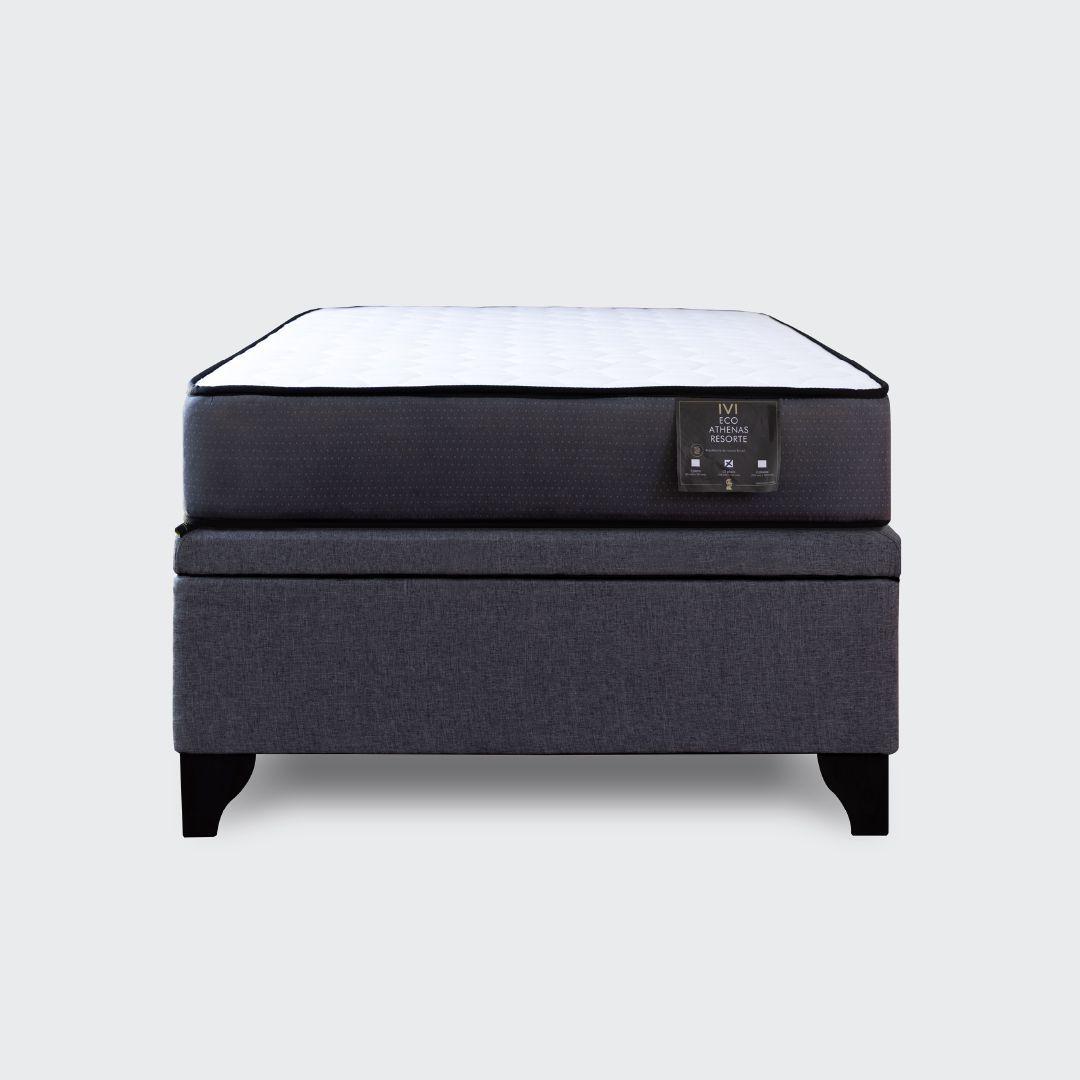 Cama Baúl 1,5 plaza Athenas apertura horizontal-3