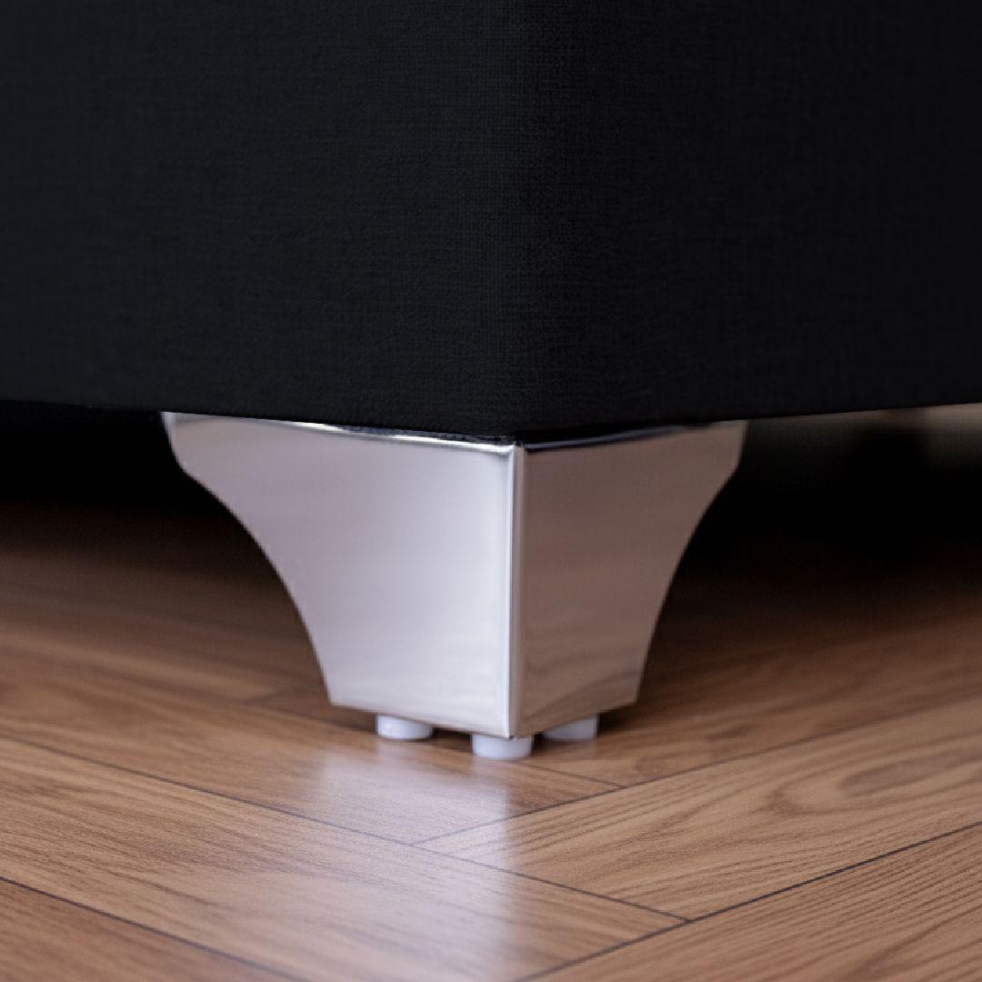 Base baúl Elite 1,5 plazas Con respaldo Tubular negro-4