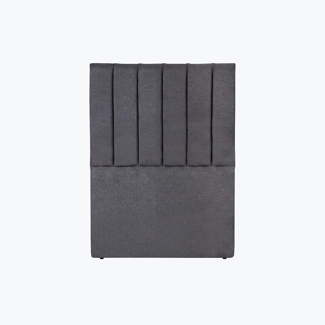 Respaldo de cama 1,5 plazas Tubular Gris-0