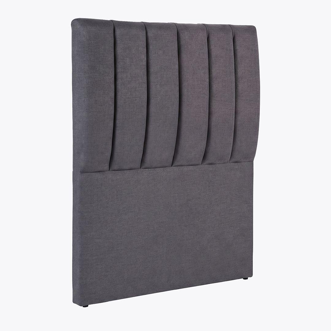Respaldo de cama 1,5 plazas Tubular Gris-2