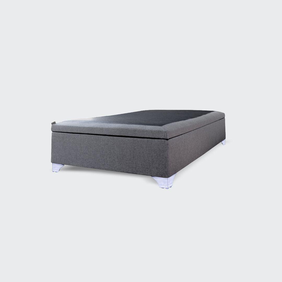 Base baúl Elite 1 plaza apertura horizontal gris-1
