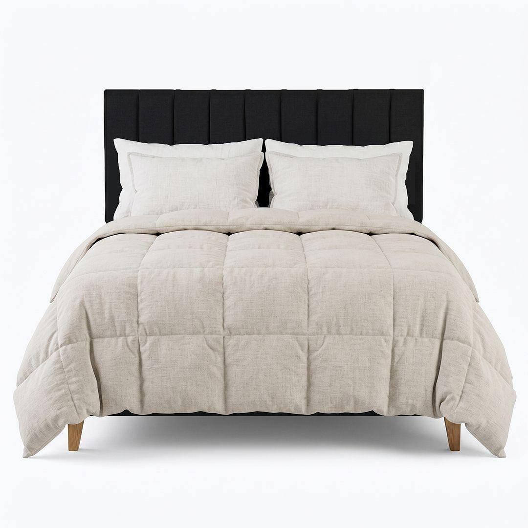 Respaldo de cama King Tubular Negro-1