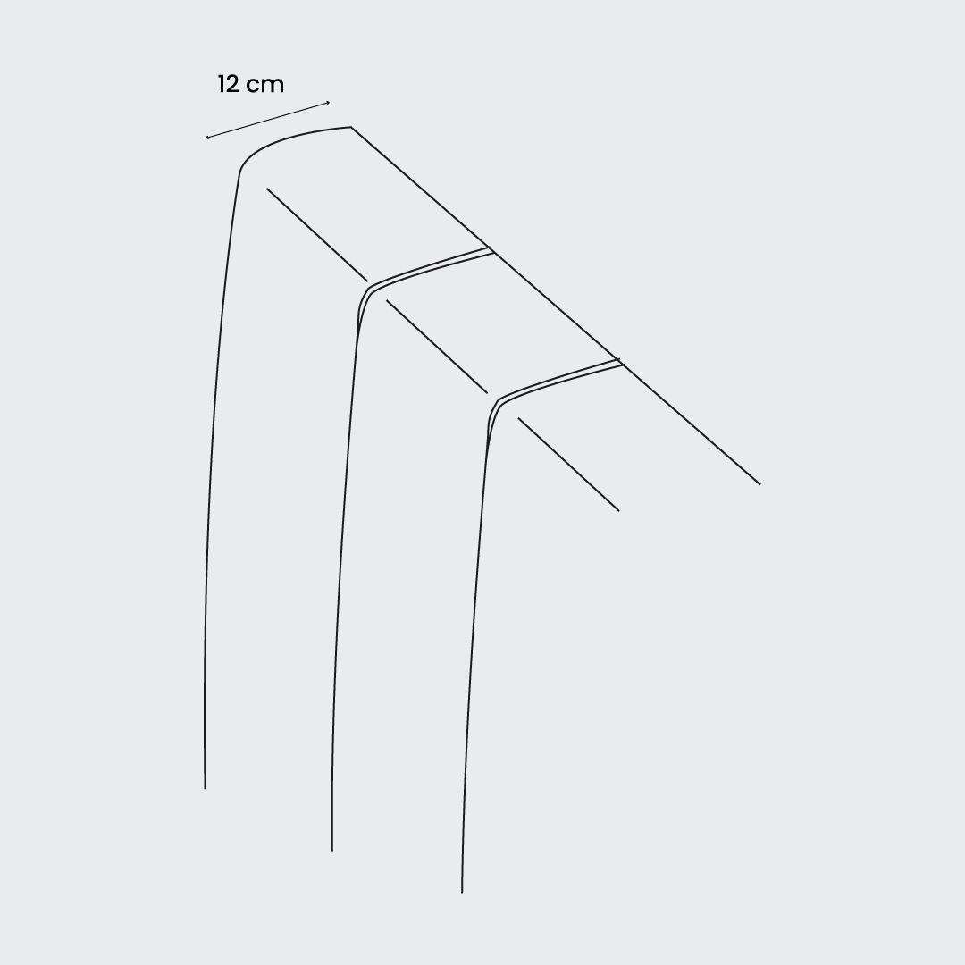 Respaldo de cama 1,5 plazas Tubular Negro-5