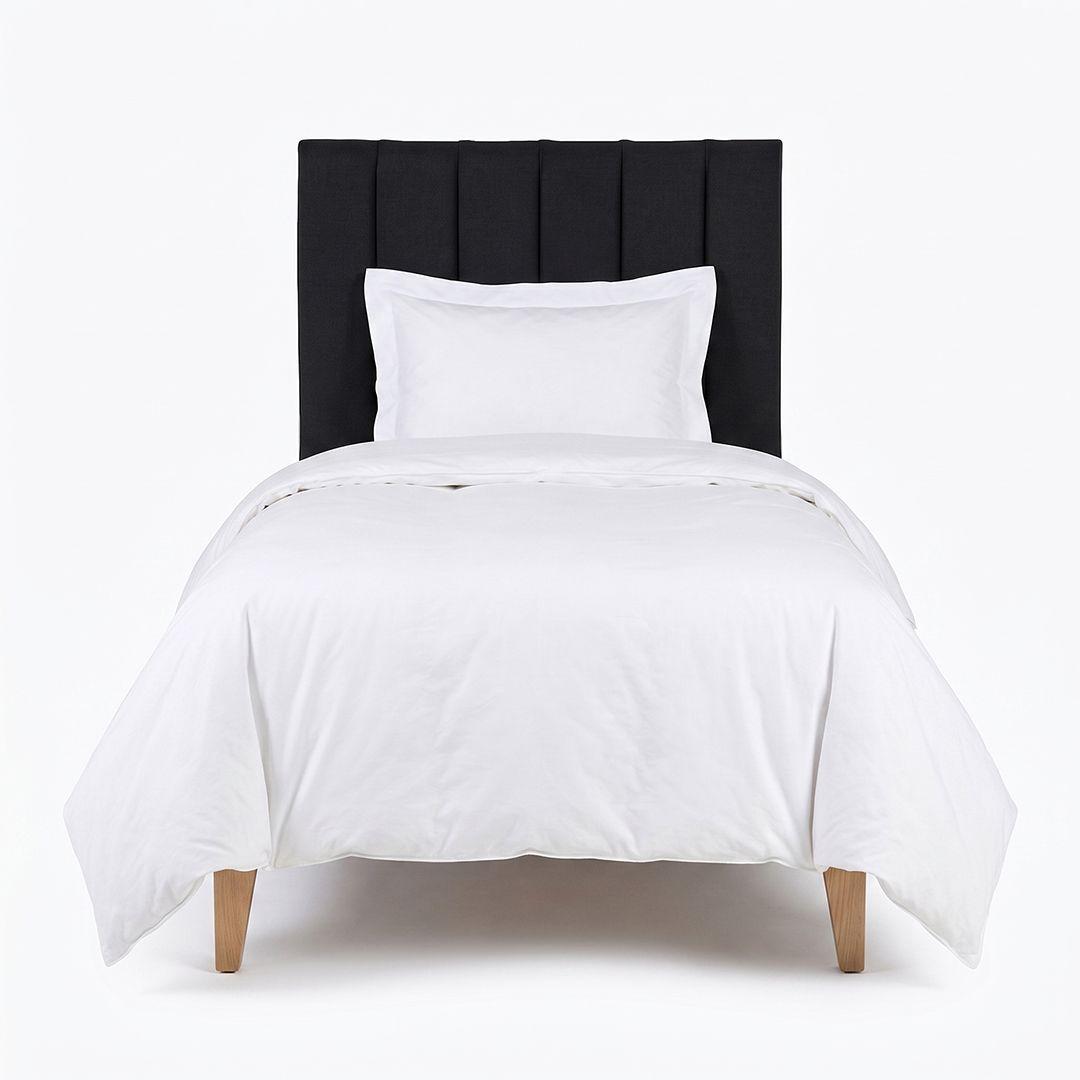 Respaldo de cama 1,5 plazas Tubular Negro-1