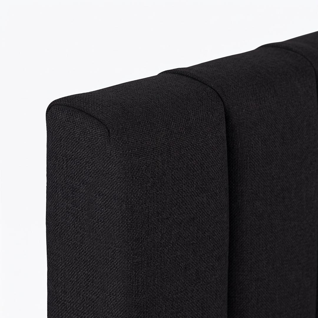 Respaldo de cama 1,5 plazas Tubular Negro-3