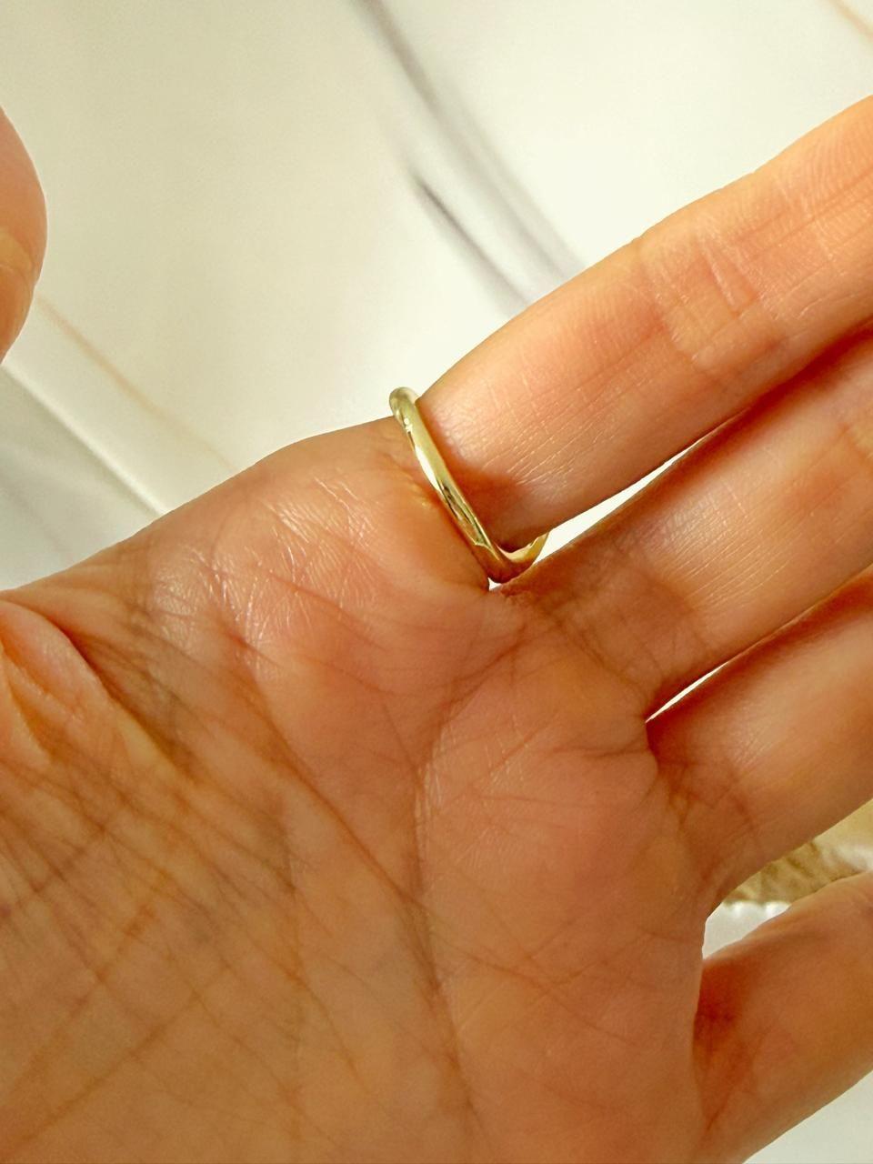 Anillo Josie asimetrico Ajustable Baño de Oro 18K-3