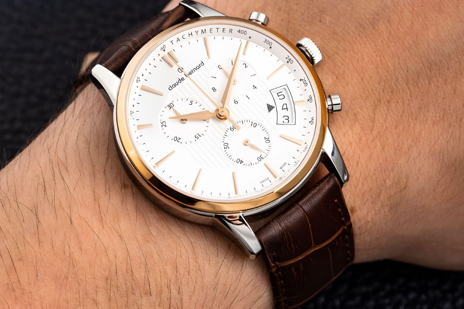 Reloj Claude Bernard Cronografo Cuero Hombre -1