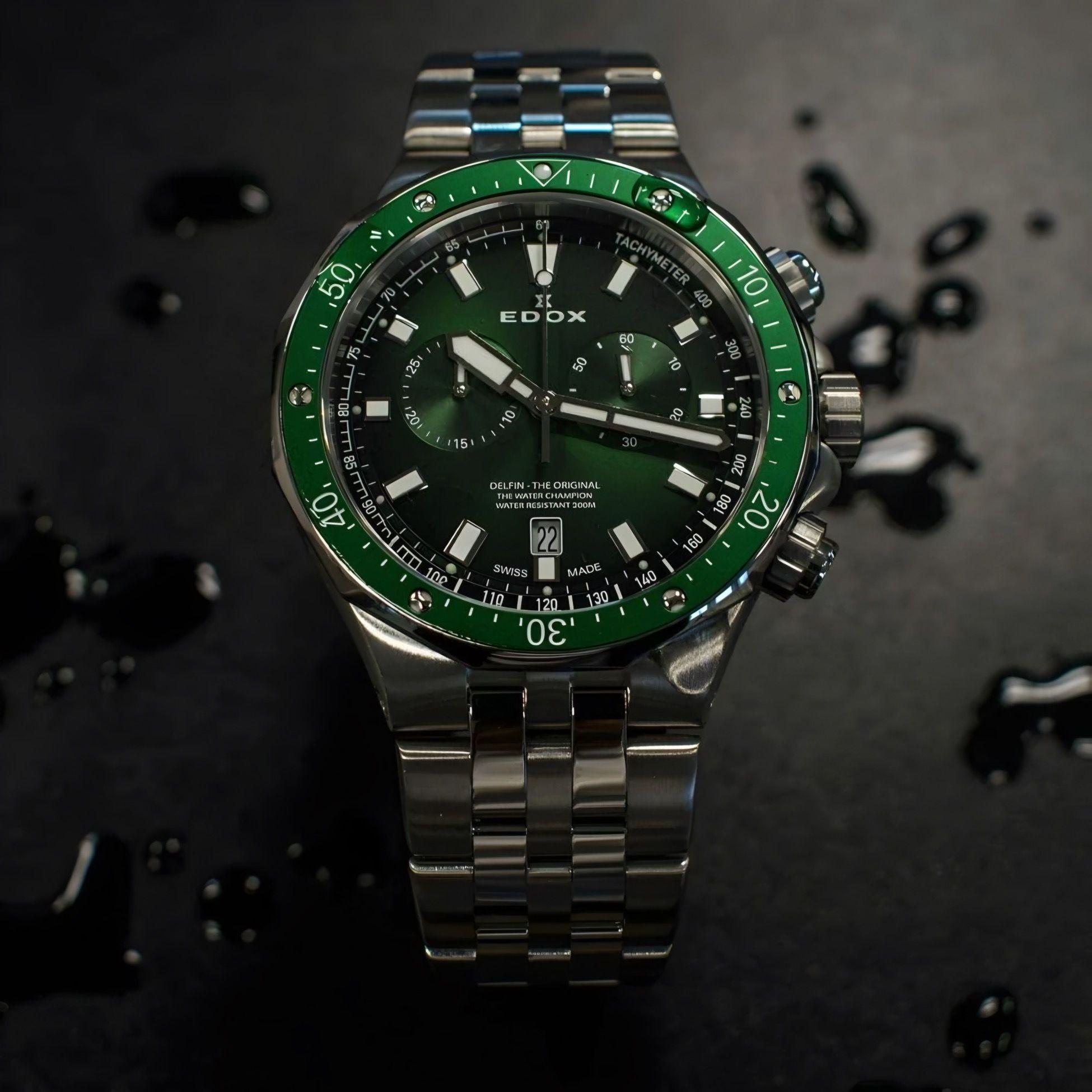 Reloj Edox Cronógrafo Delfin Hombre-4