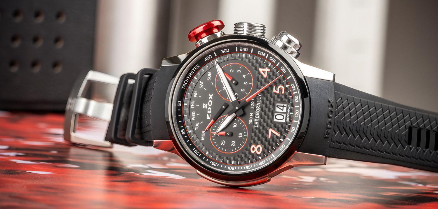 Reloj Edox Chronorally Negro Hombre 38003.TINROCARO-2