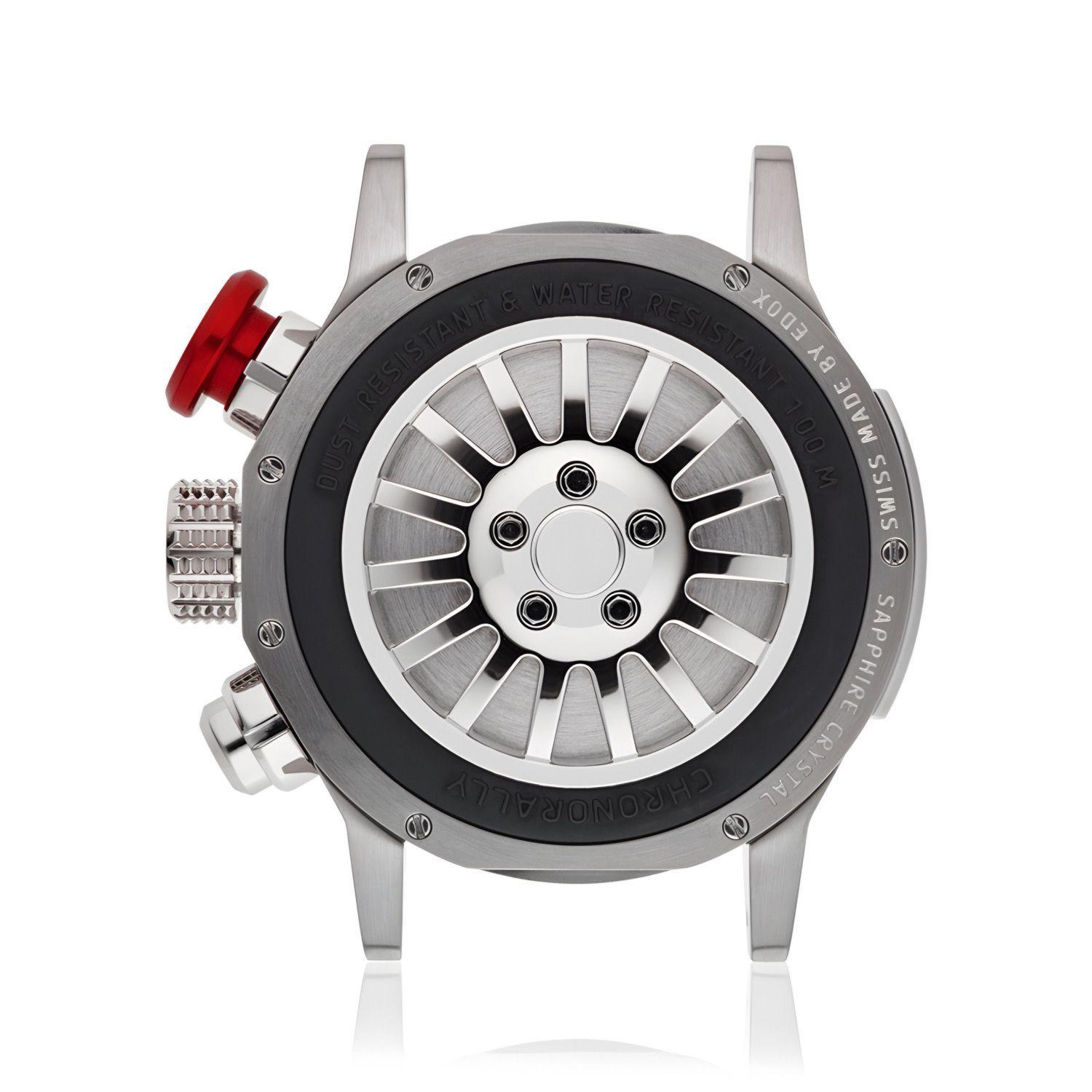 Reloj Edox Chronorally Negro Hombre 38003.TINROCARO-4