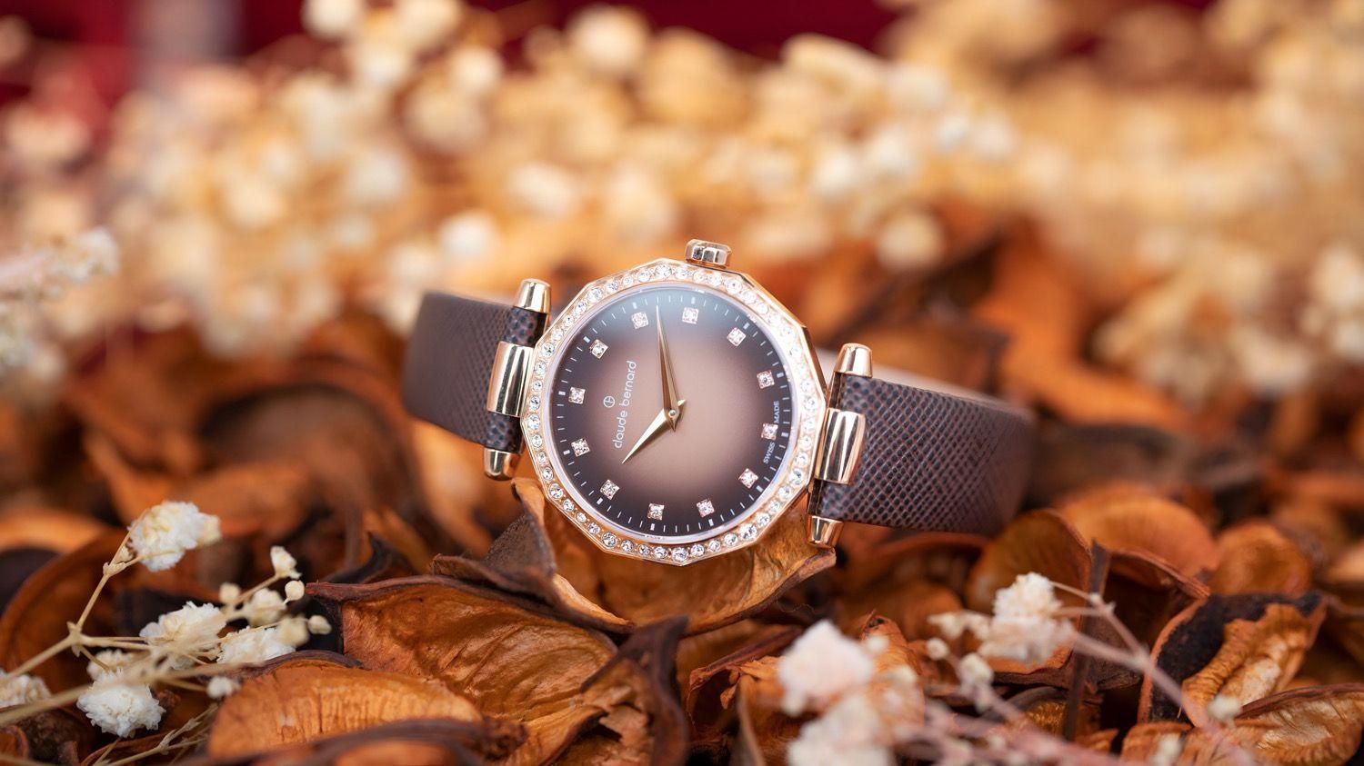 Reloj Claude Bernard Dress Code Marron Mujer -1
