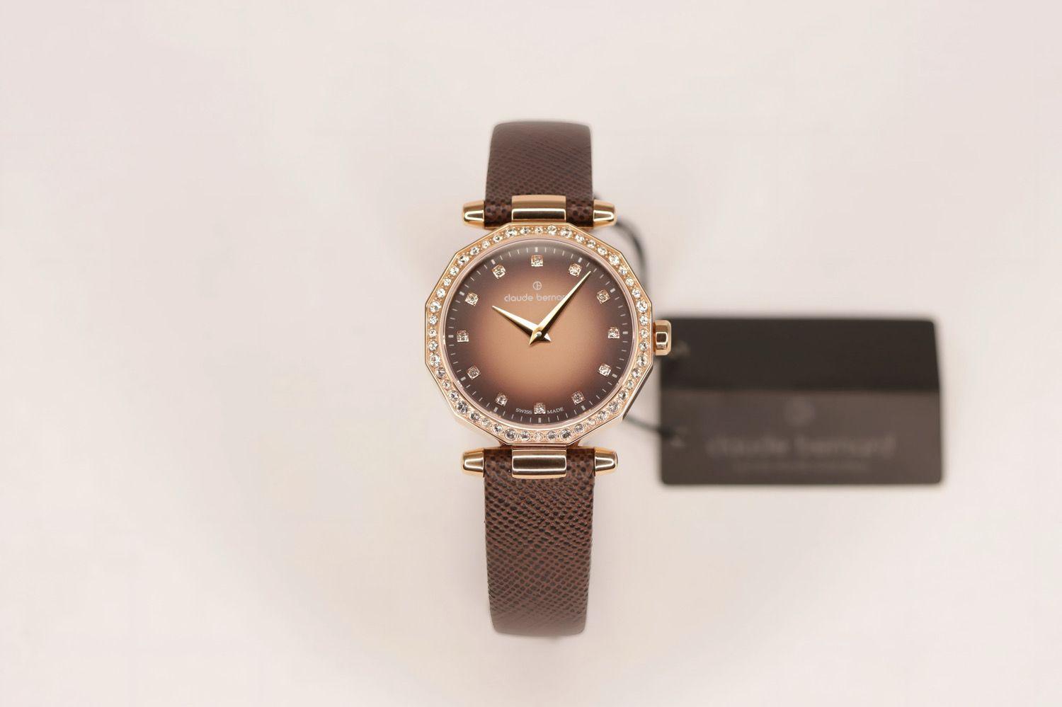 Reloj Claude Bernard Dress Code Marron Mujer -2