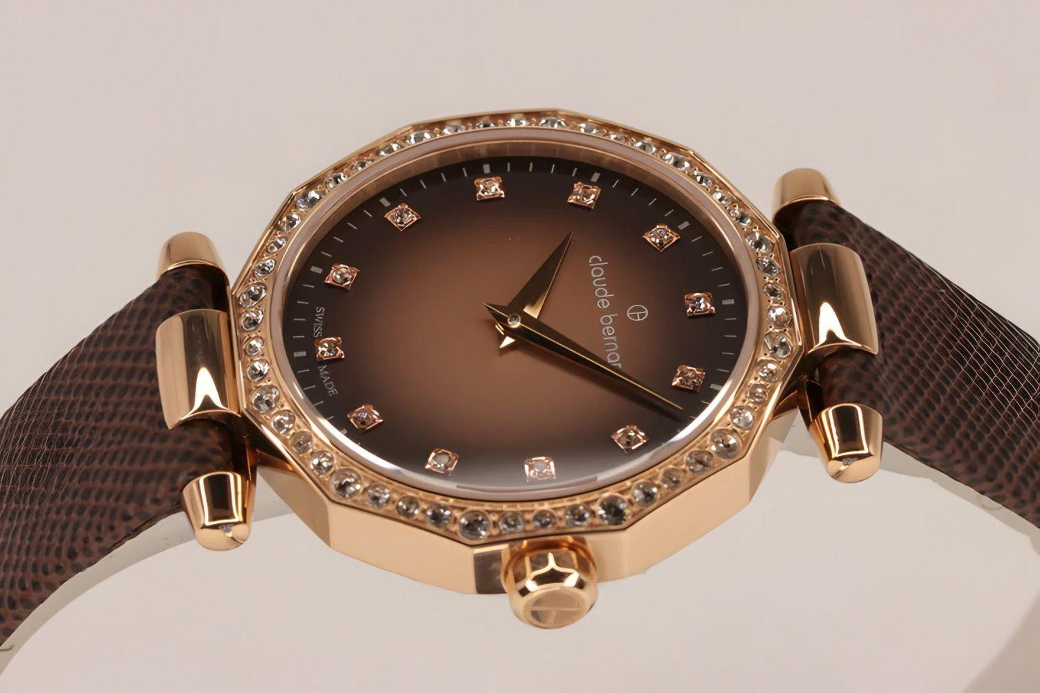 Reloj Claude Bernard Dress Code Marron Mujer -3