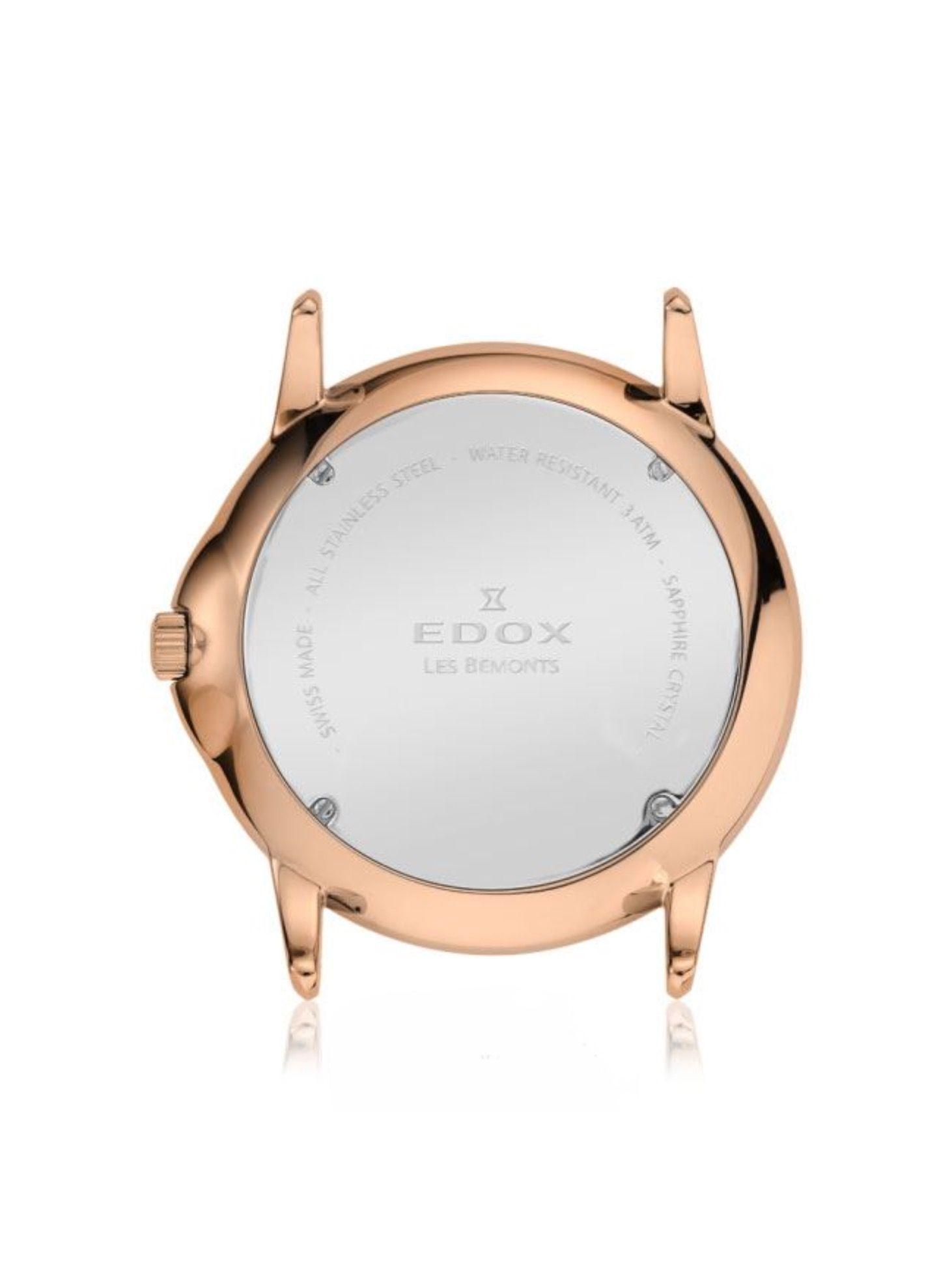 Reloj Edox Moon Phase Roman Numerals Hombre -2