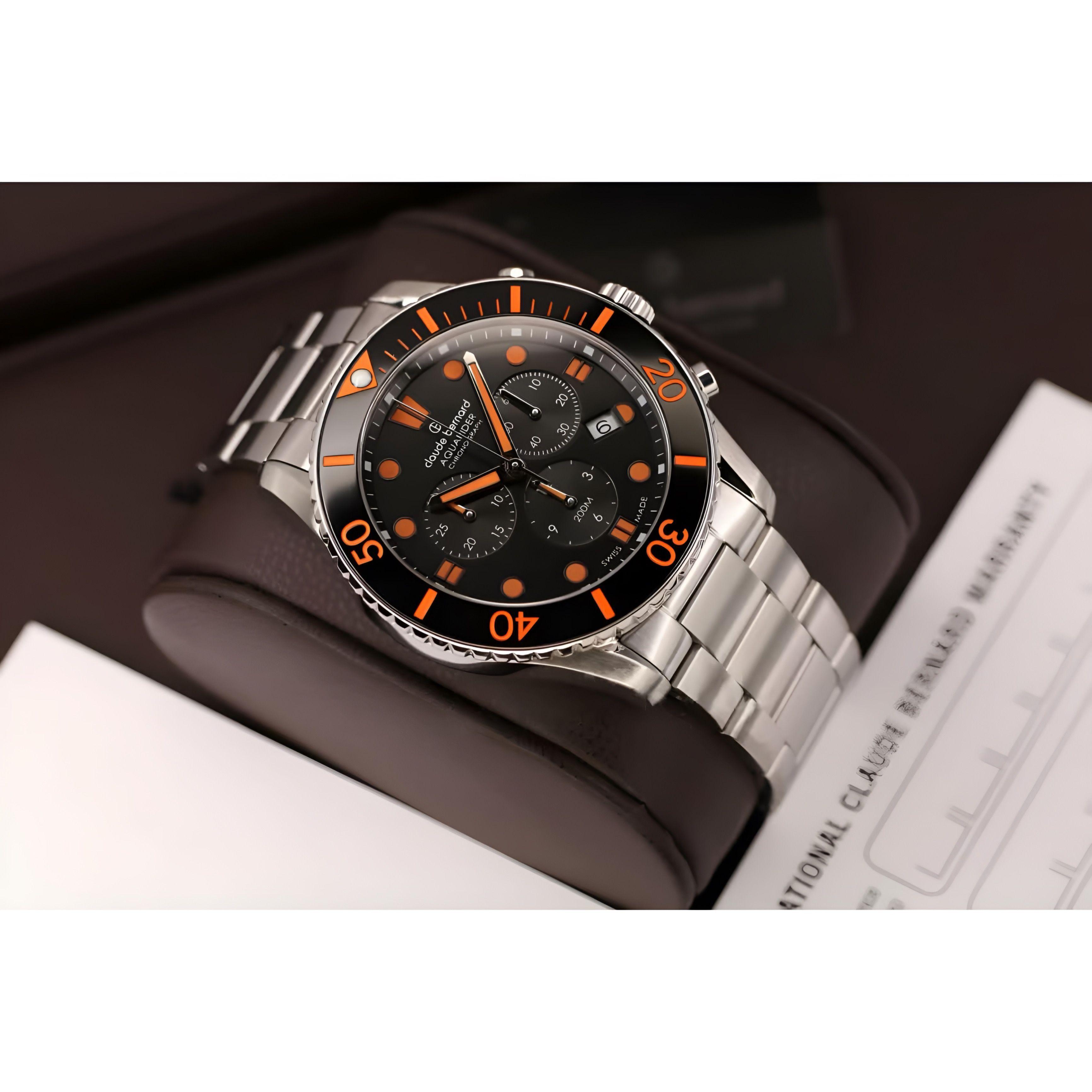 Reloj Claude Bernard Aquarider Cronografo 43mm-3